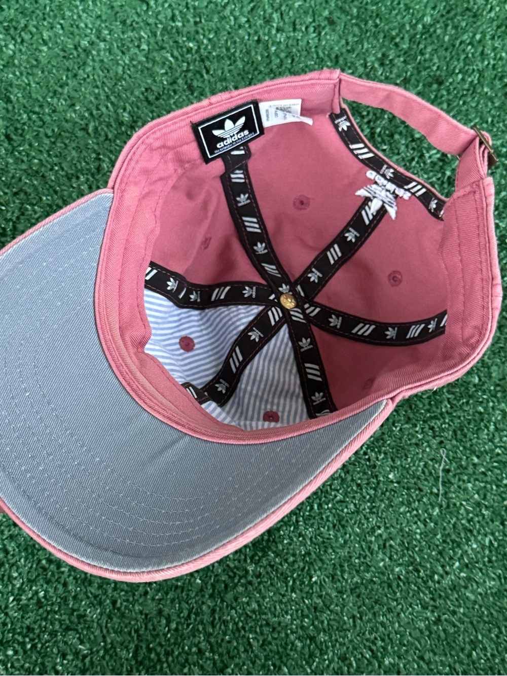 Adidas Originals Trefoil Pink Dad Hat Embroidered Logo Adjustable Women’s - Picture 3 of 5